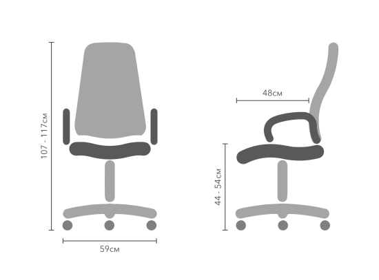 Крісло офісне Q-026 Signal сірий 