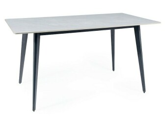 Стол обеденный Ivy Signal 140x80 серый / чёрный 