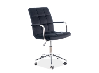 Кресло офисное Q-022 Signal чёрный велюр