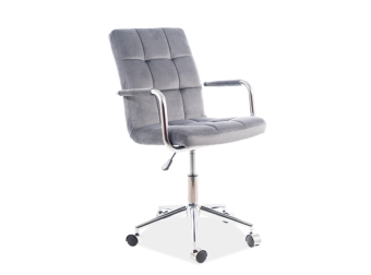 Крісло офісне Q-022 Signal сірий велюр