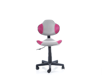 Крісло офісне Q-G2 Signal сірий/рожевий